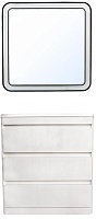 Style Line Мебель для ванной напольная Атлантика 80 (3 ящ.), Люкс, бетон крем, PLUS