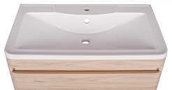 Style Line Тумба с раковиной напольная Атлантика 60, Люкс ясень перламутр, PLUS – фотография-4