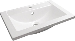 Mixline Тумба с раковиной Лайф 60 подвесная белая – фотография-4