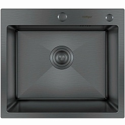 Hoffger Мойка для кухни 5045 Black – фотография-1
