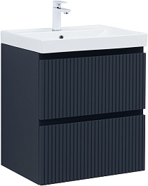 Aquanet Мебель для ванной Джейн (Flat) 60 Flash подвесная маренго матовый – фотография-2