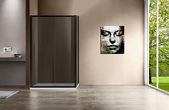 Vincea Душевой уголок Garda 120x90 VSR-1G9012CGB профиль черный стекло тонированное – фотография-3
