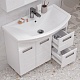 Volna Мебель для ванной Joli 80.2D.2Y R белая – картинка-31