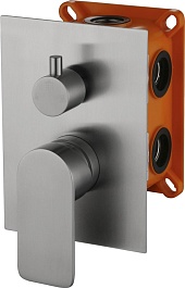 BelBagno Смеситель для душа Nova NOV-SDM-IN трёхпозиционный сатин – фотография-1