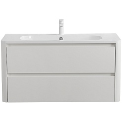 Cezares Тумба с раковиной Relax 100 подвесная bianco lucido – фотография-2