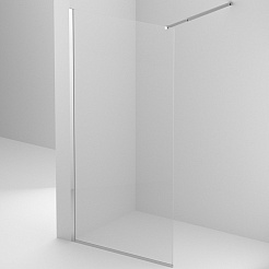 BelBagno Душевая перегородка Kraft KRAFT-L-1-110-C-Cr 110x195 профиль хром стекло прозрачное – фотография-1