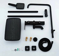 Gappo Душевая стойка G18 G2418-26 черная – фотография-2