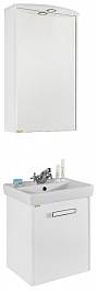 Водолей Мебель для ванной Мона 50 R белая – фотография-1