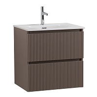 BelBagno Тумба с раковиной Uno 60 подвесная Бежевый матовый с раковиной BB-8099-60