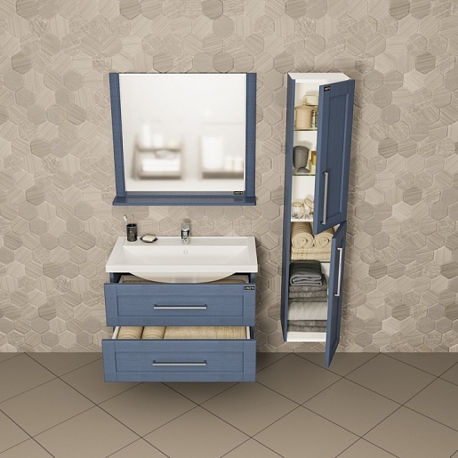 СанТа Мебель для ванной Венера 80 дуб адриатика – картинка-3