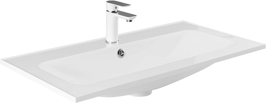 Aquanet Мебель для ванной Арт 90 подвесная белая матовая – фотография-4