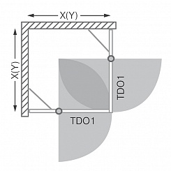 Roltechnik Душевая дверь "TDO1 1200" silver – фотография-10