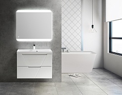BelBagno Тумба под раковину Vittoria 70 подвесная Bianco Opaco – фотография-12