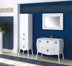 Aquanet Зеркало для ванной "Мадонна 90" белое (168328) – фотография-2