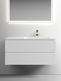 Sancos Тумба с раковиной Snob T 100 R bianco раковина CN7015 – фотография-6