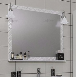 СанТа Зеркало Калипсо 80 свет – фотография-1