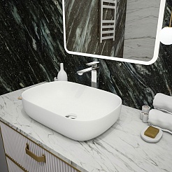 Teymi Раковина накладная в ванную Solli 60 artceramic белый матовый T50395 – фотография-9