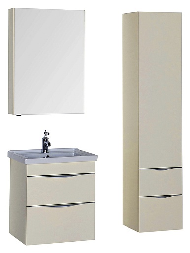 Aquanet Пенал для ванной "Эвора" крем – картинка-3