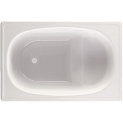 BLB Стальная ванна Europa mini 105/70 B05E22001 с сиденьем с опорами A05EROS30 mini – фотография-1