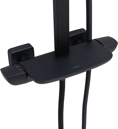 Allen Brau Душевая стойка Infinity 5.21030-31 черный матовый – картинка-15