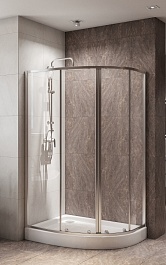 BelBagno Душевой уголок Due 100/80 DUE-RH-2-100/80-C-Cr стекло прозрачное – фотография-2