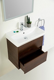 BelBagno Тумба под раковину Neon 60 с 2 ящиками подвесная Rovere Scuro – фотография-11