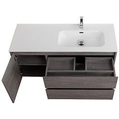 BelBagno Тумба под раковину Kraft 120 R подвесная Cemento Grigio – фотография-6