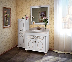 Водолей Пенал для ванной "Анжелика 40" F-1 R белый – фотография-4