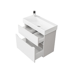 Jorno Тумба с раковиной Folk 65 белая – фотография-6