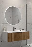 Зов Мебель для ванной Кито 100 подвесная белая/тростник