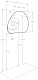 Акватон Тумба с раковиной Марбл 100 Одри Round подвесная слэйт/белая матовая – фотография-32