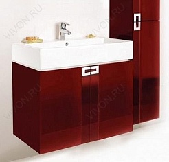  Тумба с раковиной "Point 57" красная – фотография-2