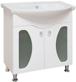 Runo Тумба с раковиной Линда Люкс 75 – фотография-1