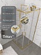 Triton Душевой уголок Фикс-Голд 90x90 стекло прозрачное профиль золото – картинка-20