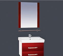Misty Зеркало для ванной Эмилия 60 красное – фотография-5