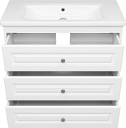 Misty Тумба под раковину Ларго 90 белая – фотография-3