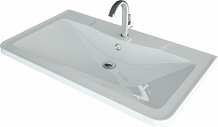 Водолей Мебель для ванной Adel 100 подвесная лиственница структурная контрастно-серая – фотография-7