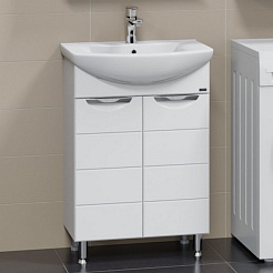 СанТа Тумба под раковину Родос 60 N белая – фотография-6