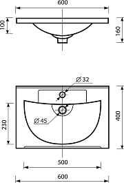 Misty Тумба c раковиной Модерн 60 белая – фотография-11