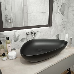 Teymi Раковина накладная Ellie 60 T50597 черная матовая – фотография-6