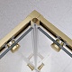 Cezares Душевой уголок Relax 304 RELAX-304-A-2-100-C-BORO 100x100 профиль брашированное золото стекло прозрачное – фотография-12