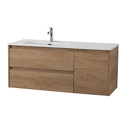 BelBagno Тумба с раковиной Kraft 120 L подвесная Rovere Nebrasca Nature – фотография-2