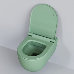 Ambassador Сиденье для унитаза Abner тонкое мятное матовое – фотография-5