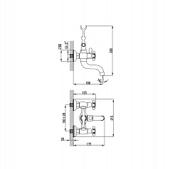 Iddis Смеситель для ванны с душем Sam SAMSB02i02 – фотография-2