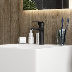 Teymi Смеситель для раковины Hanna T10255 черный матовый – фотография-9