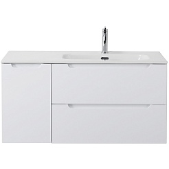 BelBagno Тумба под раковину Etna 100 R подвесная Bianco Lucido – фотография-2