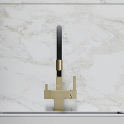 Sancos Смеситель для кухни Arno SC4005BG брашированное золото PVD покрытие – фотография-6