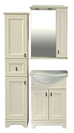 Misty Зеркало-шкаф для ванной Лувр 60 R слоновая кость – фотография-4