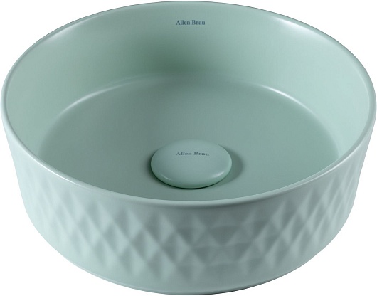 Allen Brau Мебельная накладная раковина Fantasy Romb 36 4.11033.MT мятный – фото-1