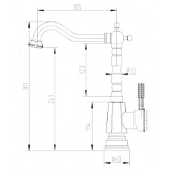 Lemark Смеситель Jasmine LM6605B для кухни – фотография-2